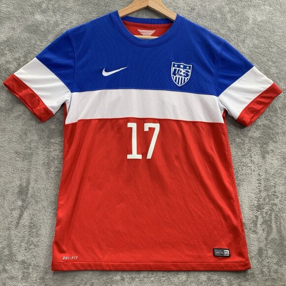 Nike Jersey Mens M 2014 Team USA USMNT #17 Jozy Altidore Bomb Pop World Cup